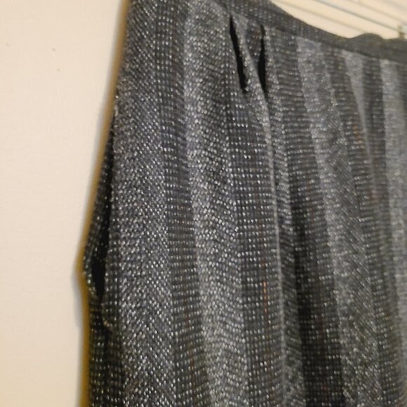 Unbranded | Vintage Striped Wool Blend Midi Length Pencil Skirt (Size 14) - Picture 3 of 11